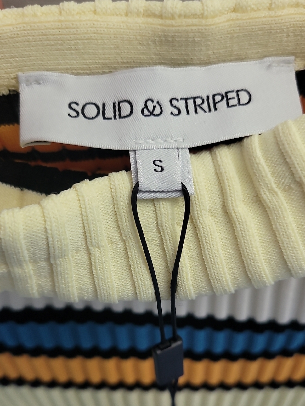 Solid & Striped The Caroline Strapless Maxi Dress S Variegated Stripe Knit NWT - Picture 9 of 10